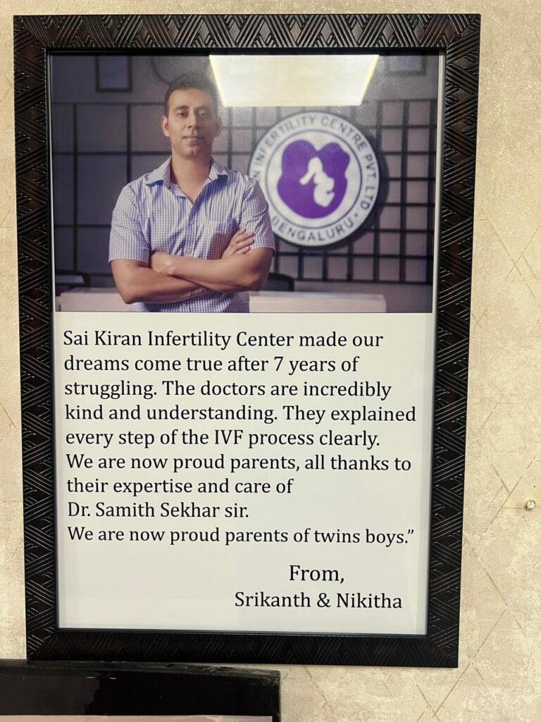 happy parent say thanks to dr samit and team kiran infertility centre